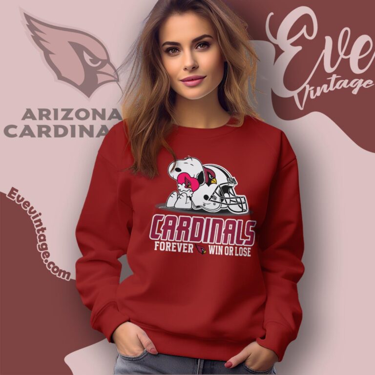 Snoopy Arizona Cardinals Forever Win Or Lose Shirt Sweatshirt Snoopy Arizona Cardinals Forever Win Or Lose Shirt Sweatshirt