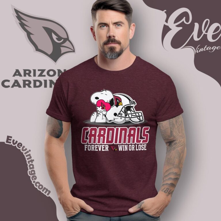 Snoopy Arizona Cardinals Forever Win Or Lose Shirt T shirt Snoopy Arizona Cardinals Forever Win Or Lose Shirt T shirt