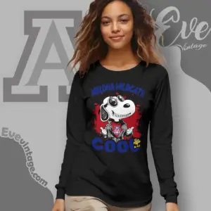 Snoopy Arizona Wildcats Cool Long Sleeve Tee
