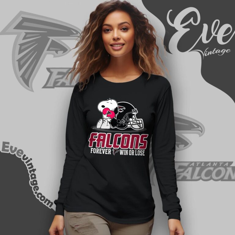 Snoopy Atlanta Falcons Forever Win Or Lose Shirt Long Sleeve Tee Snoopy Atlanta Falcons Forever Win Or Lose Shirt Long Sleeve Tee