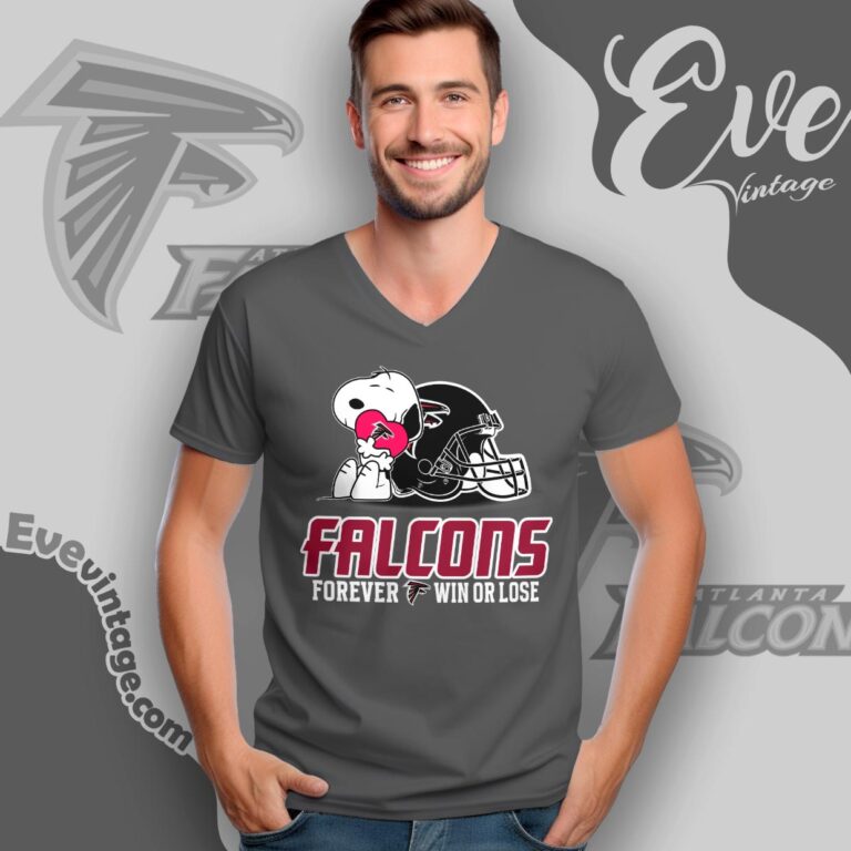 Snoopy Atlanta Falcons Forever Win Or Lose Shirt V Neck TShirt Snoopy Atlanta Falcons Forever Win Or Lose Shirt V Neck TShirt