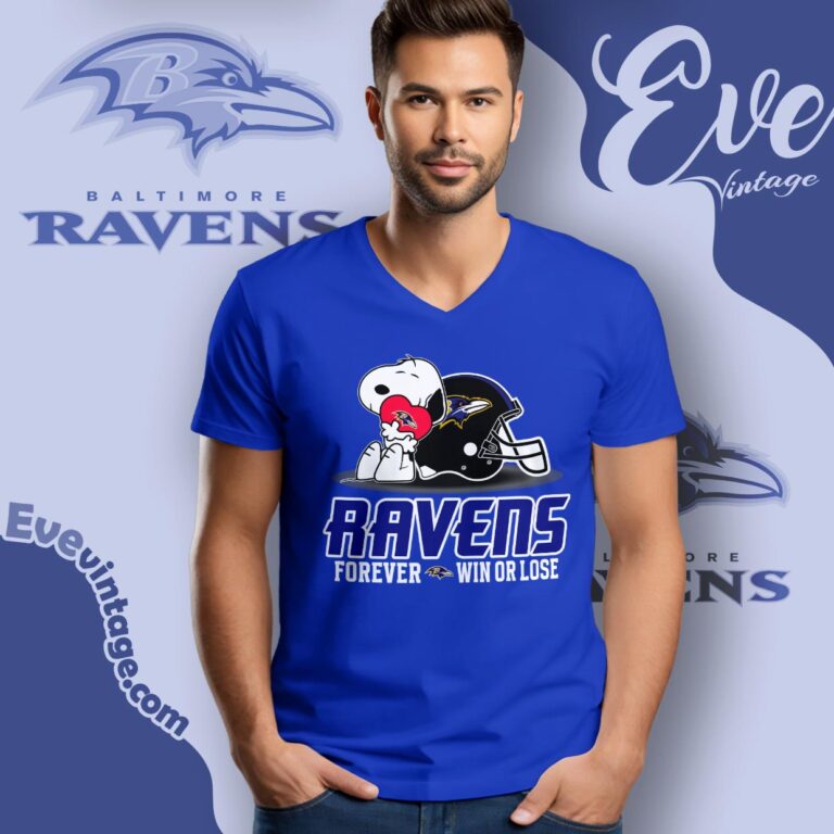 Snoopy Baltimore Ravens Forever Win Or Lose Shirt V Neck TShirt Snoopy Baltimore Ravens Forever Win Or Lose Shirt V Neck TShirt