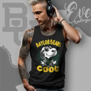 Snoopy Baylor Bears Cool Tank Top Racerback
