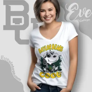 Snoopy Baylor Bears Cool V Neck TShirt