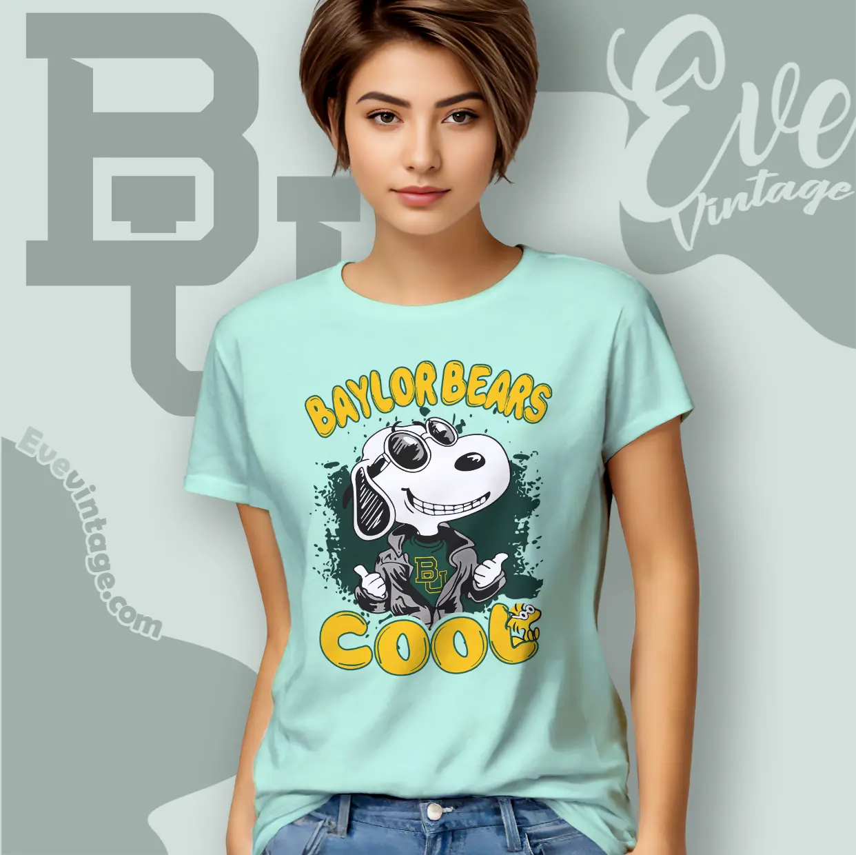 Snoopy Baylor Bears Cool Women T shirt Snoopy Baylor Bears Cool Women T shirt
