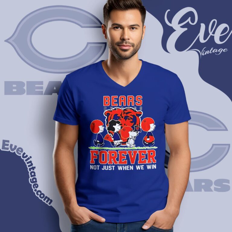 Snoopy Bears Forever Not Just When We Win Shirt V Neck TShirt Snoopy Bears Forever Not Just When We Win Shirt V Neck TShirt