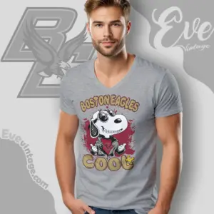 Snoopy Boston College Eagles Cool V Neck TShirt