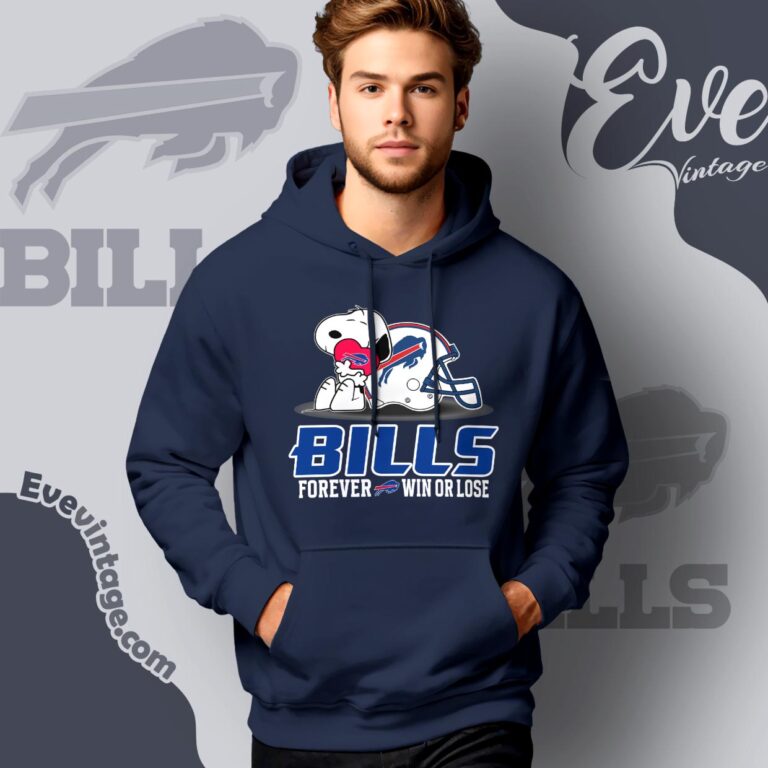 Snoopy Buffalo Bills Forever Win Or Lose Shirt Hoodie Snoopy Buffalo Bills Forever Win Or Lose Shirt Hoodie