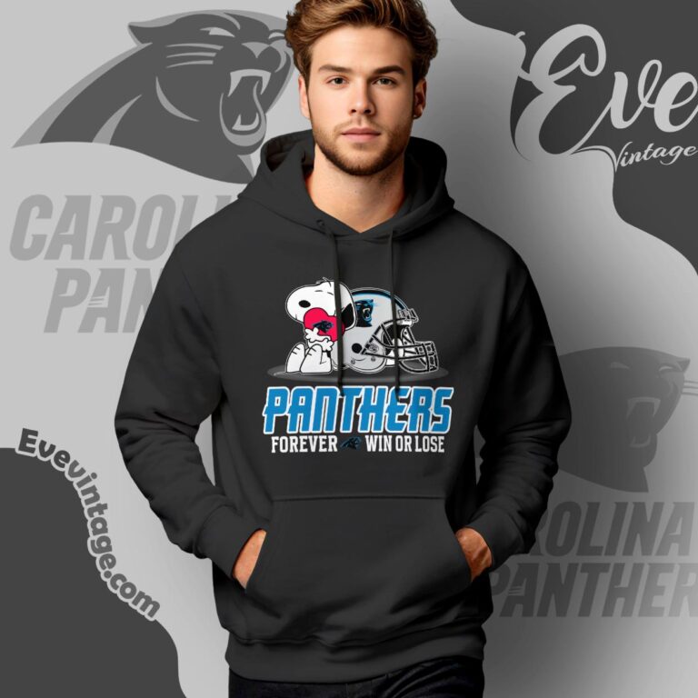 Snoopy Carolina Panthers Forever Win Or Lose Shirt Hoodie Snoopy Carolina Panthers Forever Win Or Lose Shirt Hoodie