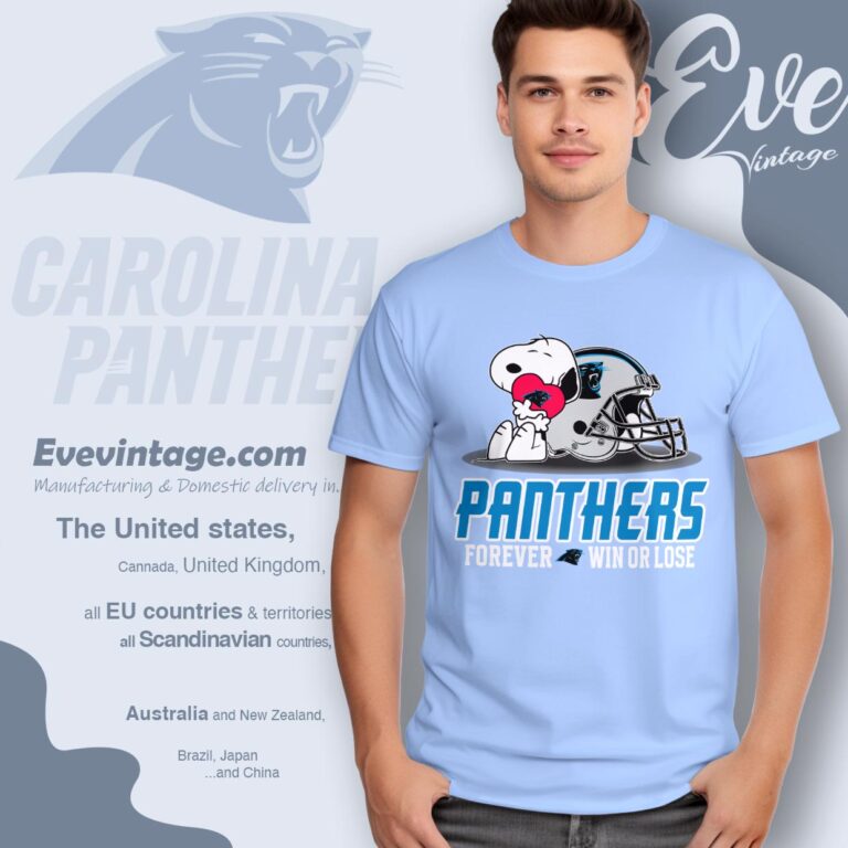 Snoopy Carolina Panthers Forever Win Or Lose Shirt T shirt Snoopy Carolina Panthers Forever Win Or Lose Shirt T shirt