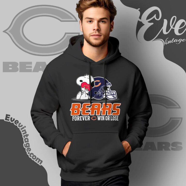 Snoopy Chicago Bears Forever Win Or Lose Shirt Hoodie Snoopy Chicago Bears Forever Win Or Lose Shirt Hoodie