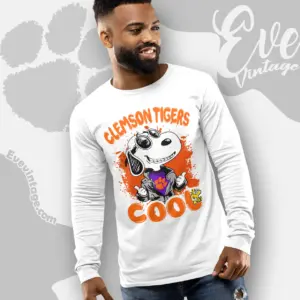 Snoopy Clemson Tigers Cool Long Sleeve Tee