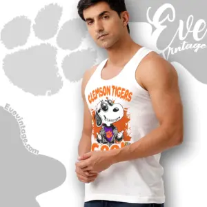 Snoopy Clemson Tigers Cool Tank Top Racerback