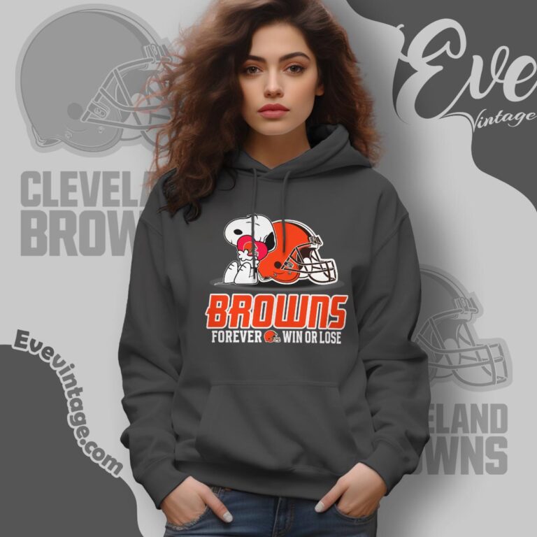 Snoopy Cleveland Browns Forever Win Or Lose Shirt Hoodie Snoopy Cleveland Browns Forever Win Or Lose Shirt Hoodie