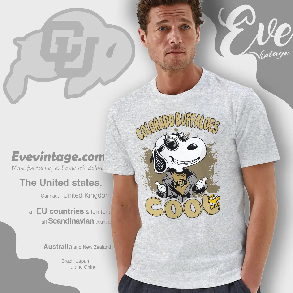 Snoopy Colorado Buffaloes Cool T shirt Snoopy Colorado Buffaloes Cool T shirt