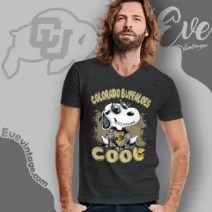 Snoopy Colorado Buffaloes Cool V Neck TShirt