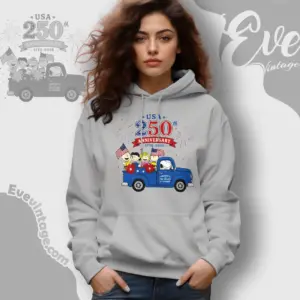 Snoopy Driving Truck 250th Anniversary Hoodie