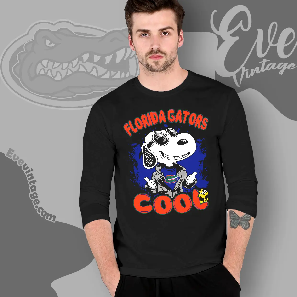 Snoopy Florida Gators Cool Long Sleeve Tee Snoopy Florida Gators Cool Long Sleeve Tee
