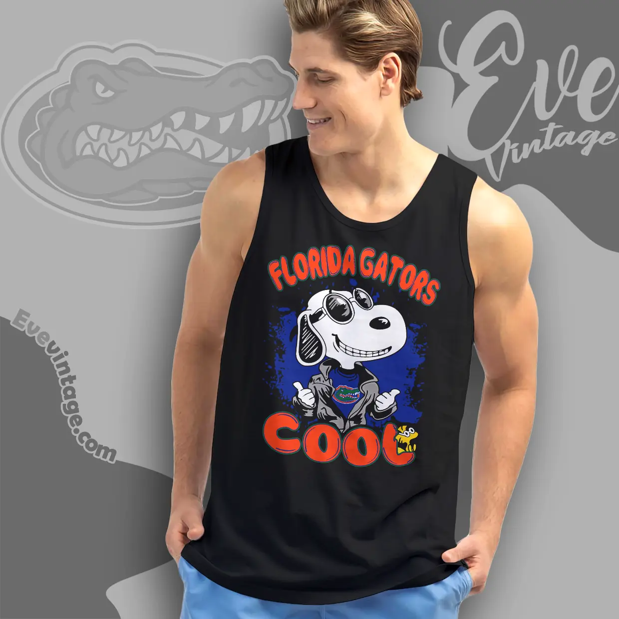 Snoopy Florida Gators Cool Tank Top Racerback Snoopy Florida Gators Cool Tank Top Racerback