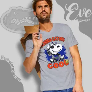 Snoopy Florida Gators Cool V Neck TShirt