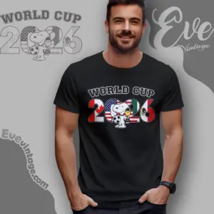 Snoopy Football World Cup 2026 Trophy T shirt