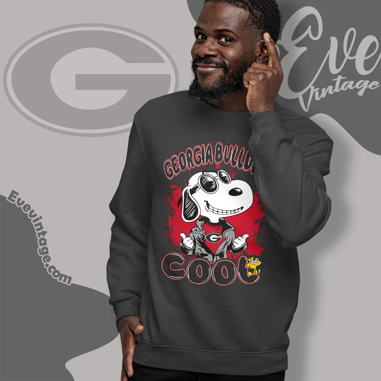 Snoopy Georgia Bulldogs Cool Sweatshirt Snoopy Georgia Bulldogs Cool Sweatshirt