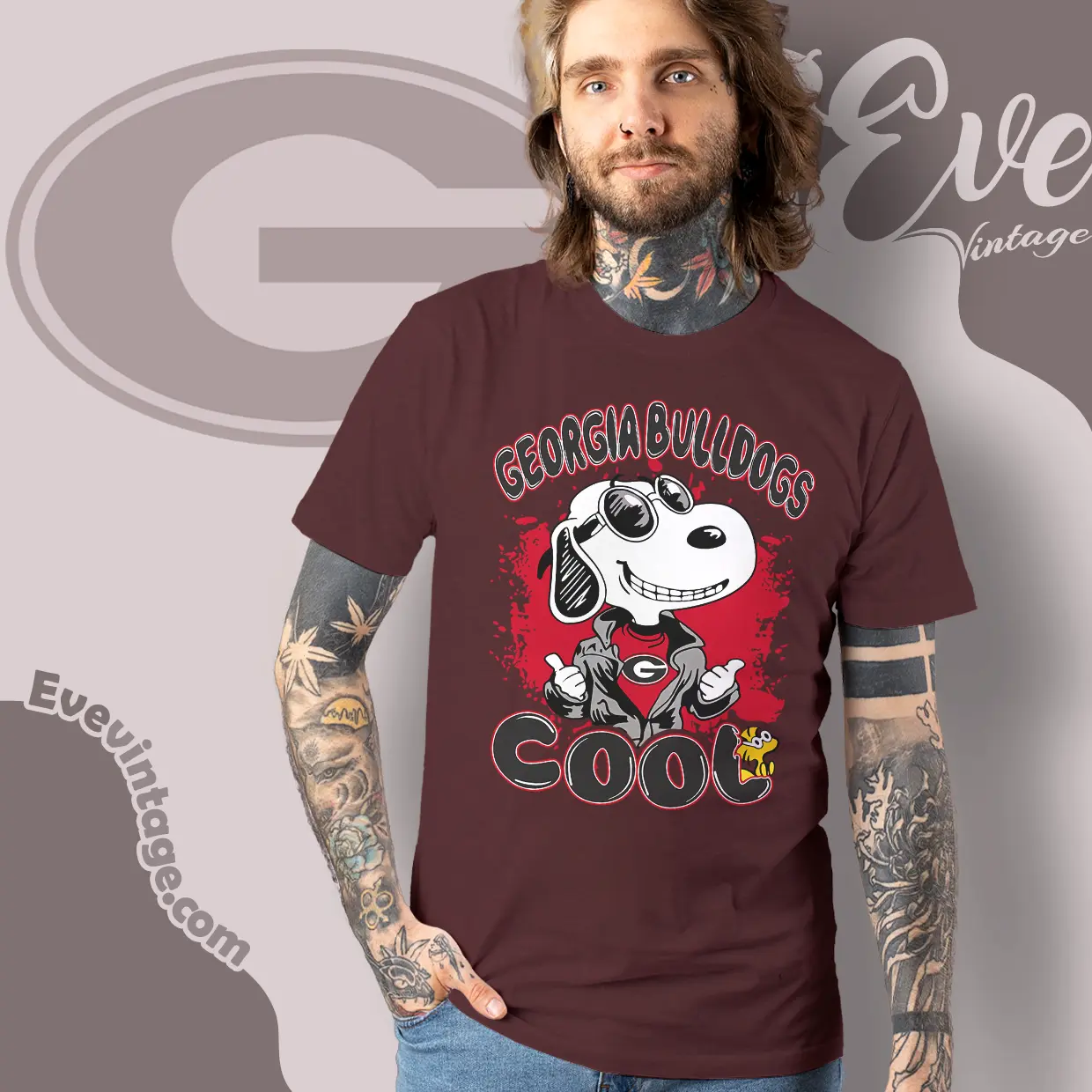 Snoopy Georgia Bulldogs Cool T shirt Snoopy Georgia Bulldogs Cool T shirt