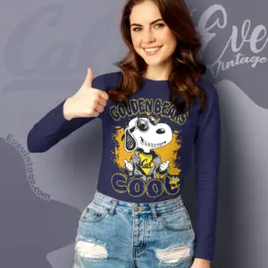 Snoopy Golden Bears Cool Long Sleeve Tee