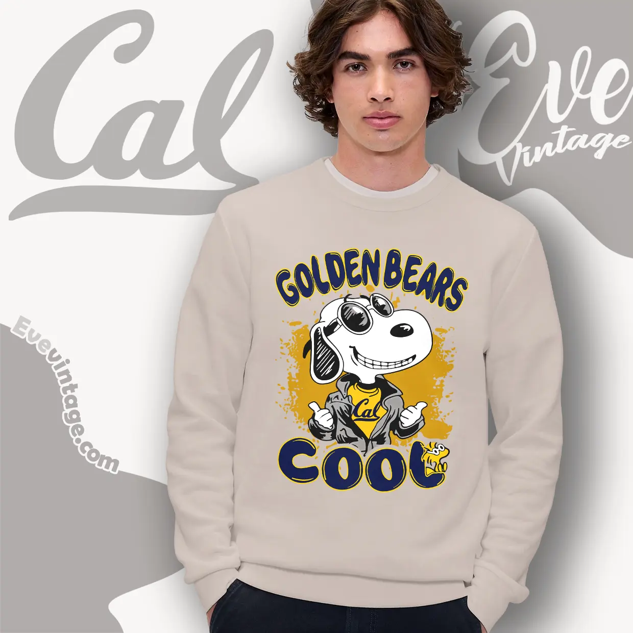 Snoopy Golden Bears Cool Sweatshirt Snoopy Golden Bears Cool Sweatshirt