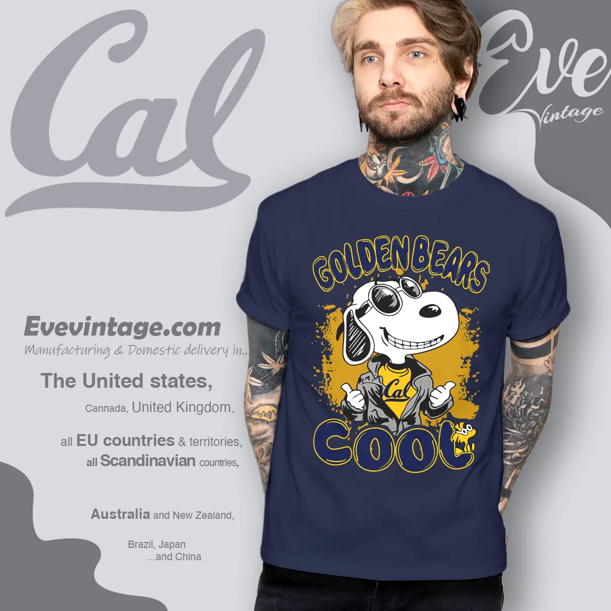 Snoopy Golden Bears Cool T shirt Snoopy Golden Bears Cool T shirt