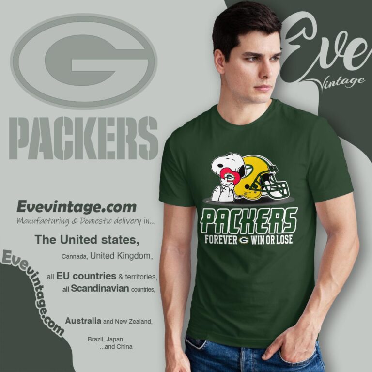 Snoopy Green Bay Packers Forever Win Or Lose Shirt T shirt Snoopy Green Bay Packers Forever Win Or Lose Shirt T shirt