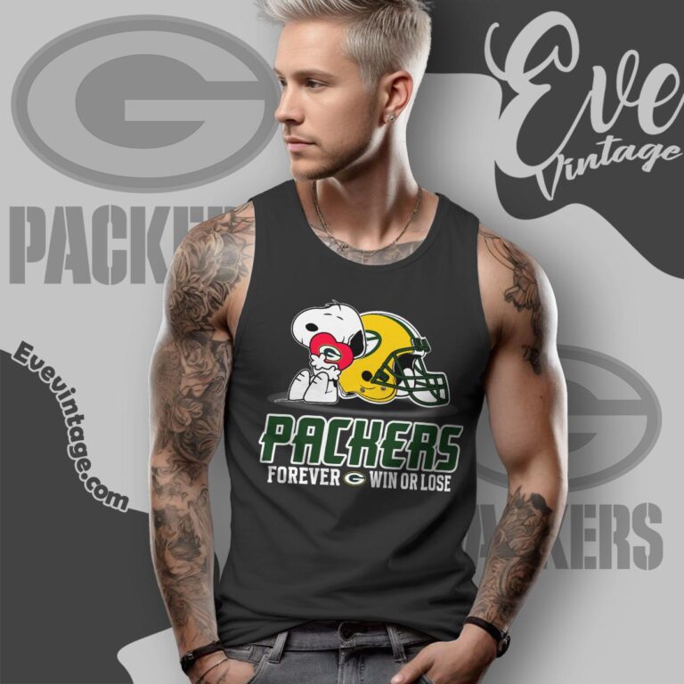 Snoopy Green Bay Packers Forever Win Or Lose Shirt Tank Top Racerback Snoopy Green Bay Packers Forever Win Or Lose Shirt Tank Top Racerback