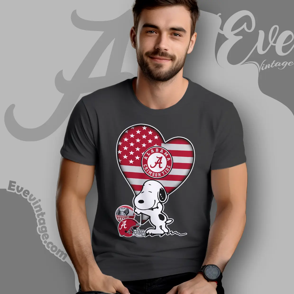 Snoopy Hugs Alabama Crimson Tide Heart T shirt Snoopy Hugs Alabama Crimson Tide Heart T shirt