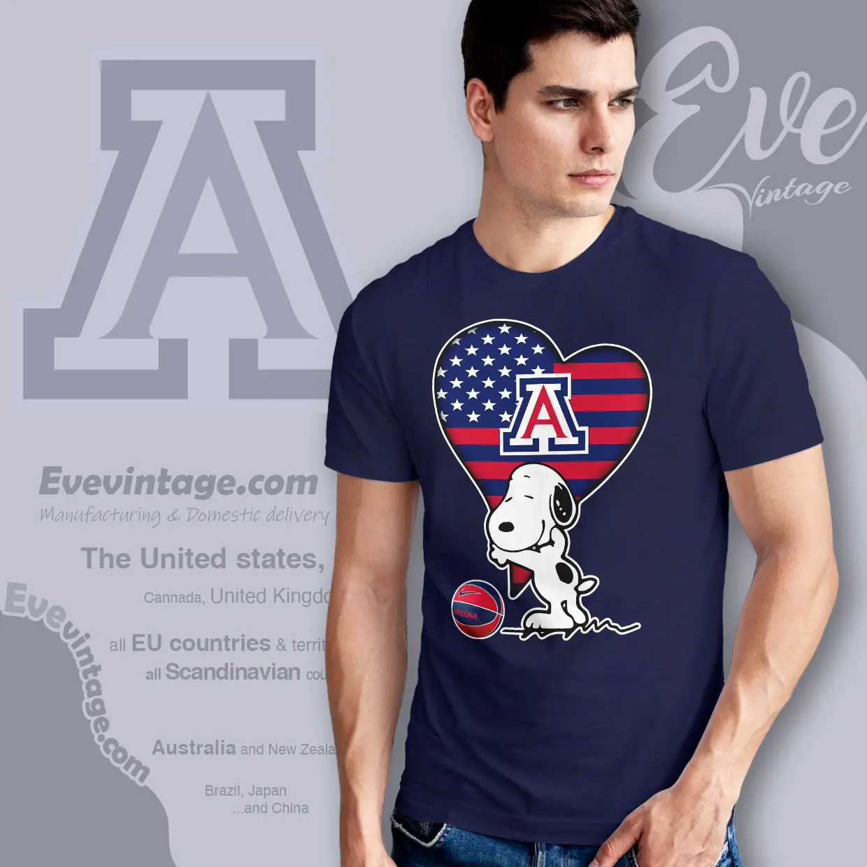 Snoopy Hugs Arizona Wildcats Heart T shirt Snoopy Hugs Arizona Wildcats Heart T shirt
