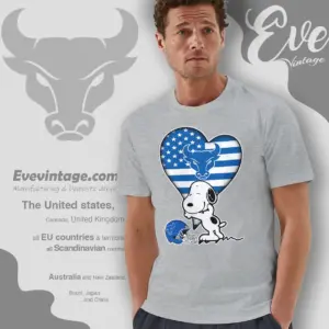 Snoopy Hugs Buffalo Bulls Heart T shirt