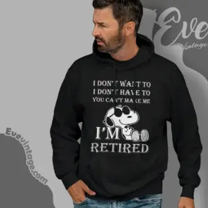 Snoopy Im Retired Hoodie