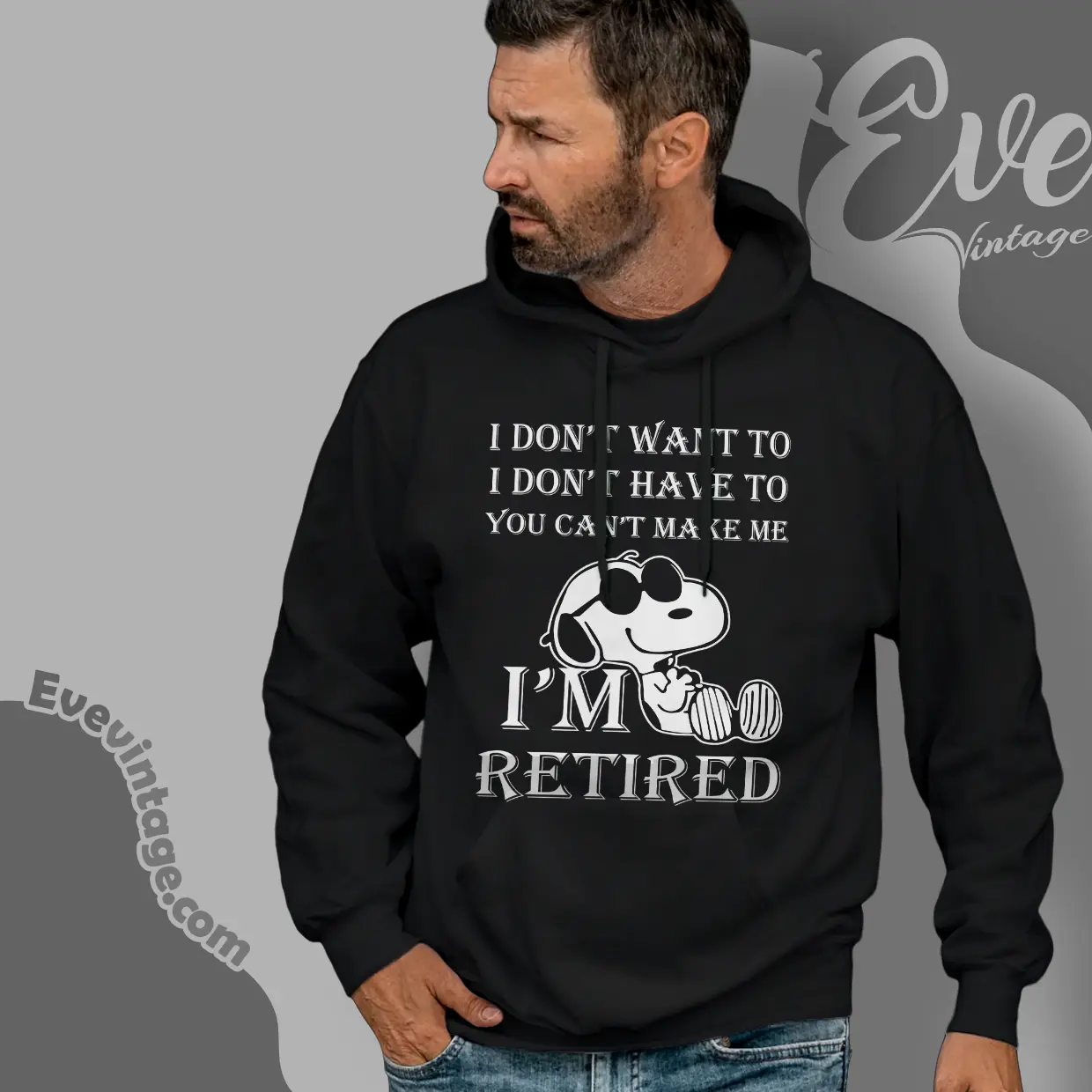 Snoopy Im Retired Hoodie Snoopy Im Retired Hoodie