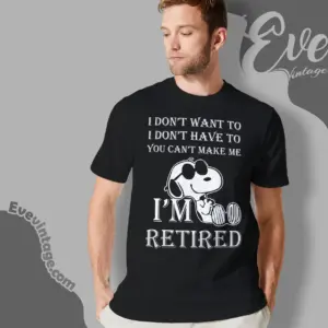 Snoopy Im Retired T shirt