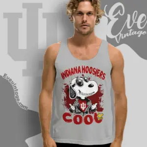 Snoopy Indiana Hoosiers Cool Tank Top Racerback
