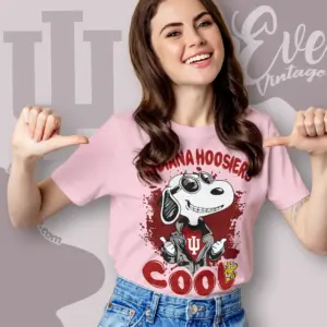 Snoopy Indiana Hoosiers Cool Women T shirt