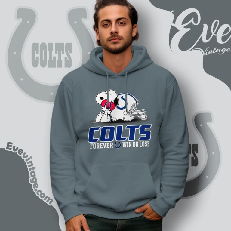 Snoopy Indianapolis Colts Forever Win Or Lose Shirt Hoodie Snoopy Indianapolis Colts Forever Win Or Lose Shirt Hoodie