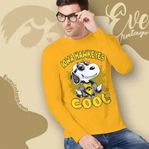 Snoopy Iowa Hawkeyes Cool Long Sleeve Tee