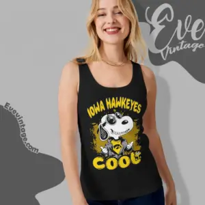 Snoopy Iowa Hawkeyes Cool Tank Top Racerback