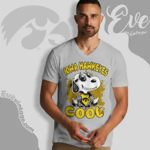 Snoopy Iowa Hawkeyes Cool V Neck TShirt