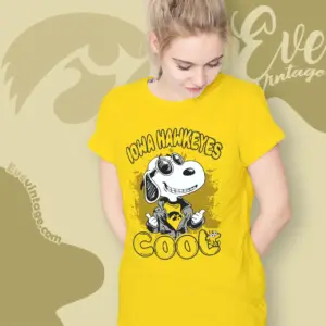 Snoopy Iowa Hawkeyes Cool Women T shirt