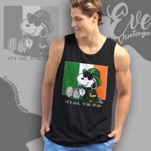 Snoopy Joe Cool Irish Style Shirt Tank Top Racerback