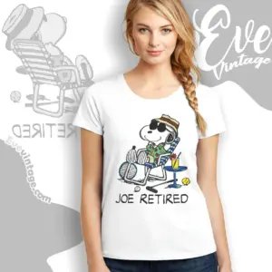 Snoopy Joe Retired Women T shirt