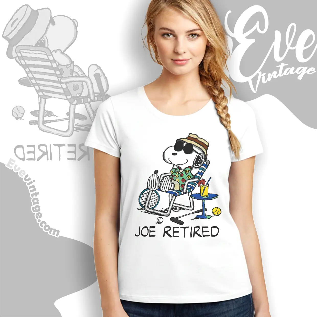 Snoopy Joe Retired Women T shirt Snoopy Joe Retired Women T shirt