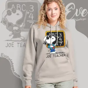 Snoopy Joe Teacher Vintage Hoodie