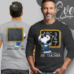 Snoopy Joe Teacher Vintage Long Sleeve Tee